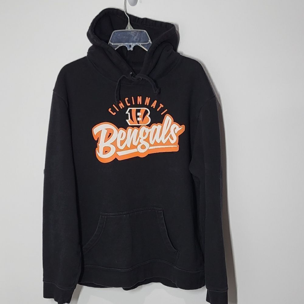 Plus Size Cincinnati Bengal's Men's Black Hoodie